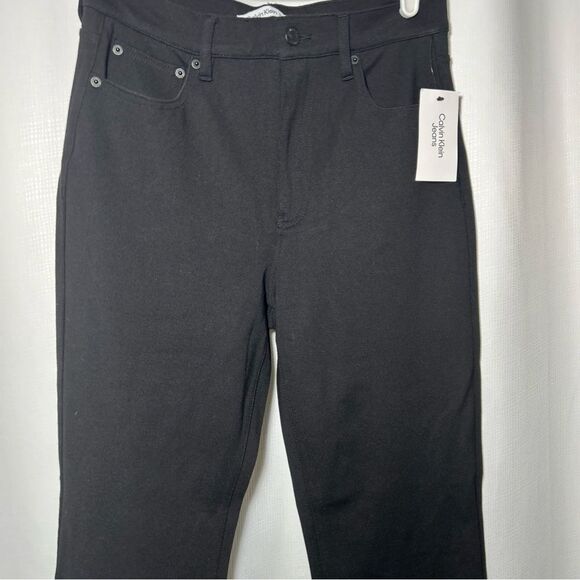 NWT Calvin Klein Jeans Women’s Medium Black Super High Rise Jegging Pockets - Picture 2 of 12